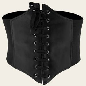 Corset lace-up belt